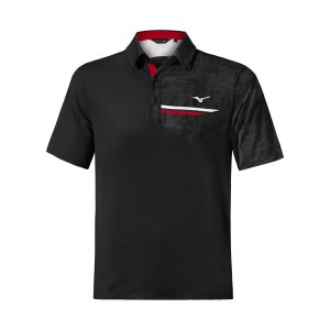 Mizuno Qd Hazard Bloc Polo Oberteile Herren Schwarz | 820-JUBZNX