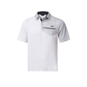 Mizuno Qd Hazard Bloc Polo Oberteile Herren Weiß | 967-UVHLEY