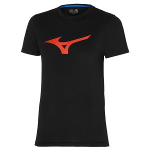 Mizuno Rb Logo Tee Oberteile Herren Schwarz | 815-AWTJZV
