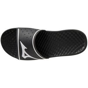 Mizuno Relax Badelatschen 2 Slide Damen Schwarz Weiß | 143-OVDPHT