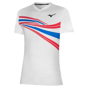 Mizuno Shadow Polo Oberteile Herren Grau Weiß | 016-EFAWXP