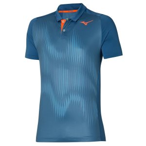 Mizuno Shadow Polo Oberteile Herren Grau Blau | 651-AXWFDP