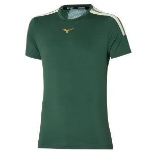 Mizuno Shadow Tee Oberteile Herren Grau Blau | 470-GUYREW