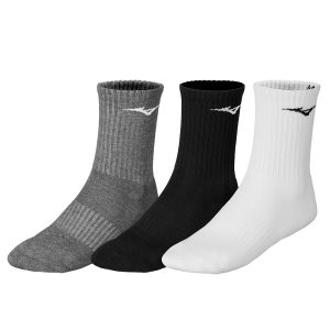 Mizuno Sport 3p Socken Damen Weiß Schwarz | 308-NGIRVL
