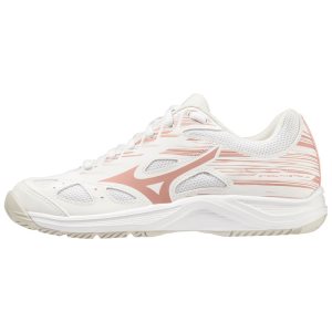 Mizuno Stealth Star Junior Volleyballschuhe Damen Weiß Rosa Weiß | 182-MNTCVY