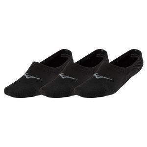 Mizuno Super Kurzes 3p Socken Damen Schwarz Schwarz Schwarz | 382-LPHRCT