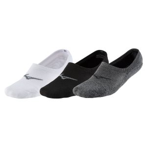 Mizuno Super Kurzes 3p Socken Herren Weiß Schwarz Grau | 867-GYDKXB