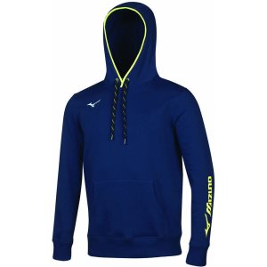 Mizuno Sweat Hoodie Oberteile Herren Blau | 746-RIKPBE