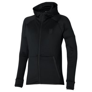 Mizuno Sweat Hoody Sr Oberteile Herren Schwarz | 730-NDWIPF
