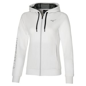 Mizuno Sweat Jacke Damen Weiß | 809-WKPULX