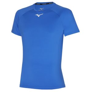 Mizuno Tee Oberteile Herren Blau | 427-SQEBKJ