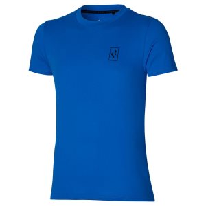 Mizuno Tee Sr Oberteile Herren Blau | 765-XNHOSR