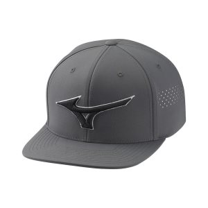 Mizuno Tour Flache Snapback Kopfbedeckung Herren Dunkelgrau | 502-NWQJCI