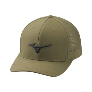 Mizuno Tour Ventilation Adjustable Kopfbedeckung Herren Dunkelolivgrün | 207-CXVTNU