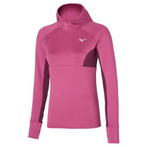 Mizuno Warmalite Mit Kapuze Ls Oberteile Damen Grau | 489-KLBVMQ