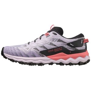 Mizuno Wave Daichi 7 Trailrunning Schuhe Damen Lila Orange Koralle | 509-DSPMRJ