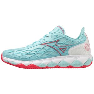 Mizuno Wave Enforce Tour Cc Tennisschuhe Damen Türkis Koralle Weiß | 983-FVAJHQ