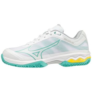 Mizuno Wave Exceed Light Cc Tennisschuhe Damen Weiß Türkis | 801-VXEUBF
