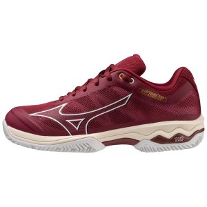 Mizuno Wave Exceed Light Cc Tennisschuhe Damen Dunkelrot Weiß | 973-OWTDNA