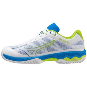 Mizuno Wave Exceed Light Padel Schuhe Herren Weiß Blau Hellgrün | 057-AYBLVZ