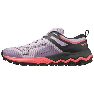 Mizuno Wave Ibuki 4 Trailrunning Schuhe Damen Lila Schwarz Orange Koralle | 918-EBOJTX