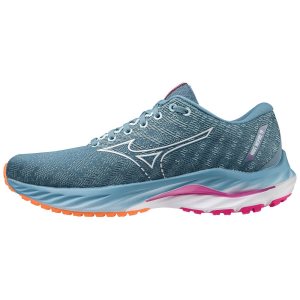 Mizuno Wave Inspire 19 Laufschuhe Damen Blau Weiß | 234-UJREDI