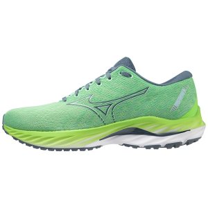 Mizuno Wave Inspire 19 Laufschuhe Herren Blau Grün | 523-JIHFQE