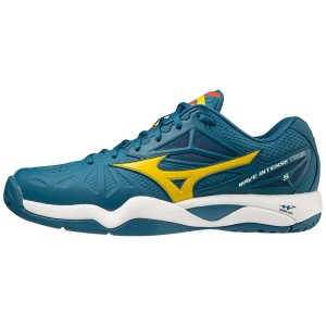 Mizuno Wave Intense Tour 5 Ac Tennisschuhe Herren Blau | 018-SQBLTY