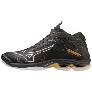 Mizuno Wave Lightning Z7 Mid Volleyballschuhe Herren Schwarz Gold | 413-GJNUQA