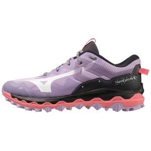 Mizuno Wave Mujin 9 Trailrunning Schuhe Damen Lila Weiß Orange Koralle | 382-LHOVWI