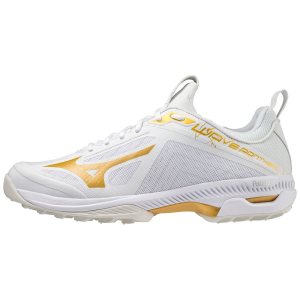 Mizuno Wave Panthera Hockeyschuhe Damen Weiß Gold | 257-AJBURD