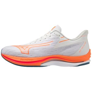 Mizuno Wave Rebellion Sonic Laufschuhe Herren Weiß Hellorange Blau | 625-CEJYGF