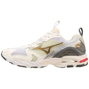 Mizuno Wave Rider 10 Sneakers Herren Weiß Silber | 869-MHNQID