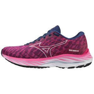 Mizuno Wave Rider 26 Laufschuhe Damen Fuchsie Blau | 351-KBWAMC