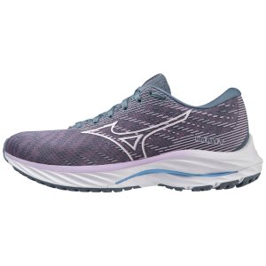 Mizuno Wave Rider 26 Laufschuhe Damen Weiß Blau | 806-QUEWBK