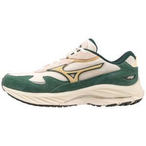 Mizuno Wave Rider Sneakers Herren Weiß Blumen Grün | 048-IOSKML