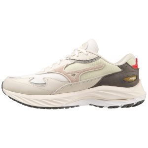 Mizuno Wave Rider Sneakers Herren Weiß Silber | 542-AVPUJD