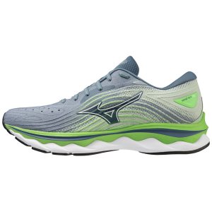 Mizuno Wave Sky 6 Laufschuhe Herren Blau Weiß | 276-RXGUMQ