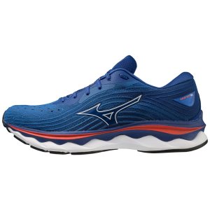 Mizuno Wave Sky 6 Laufschuhe Herren Weiß Rosa | 481-PUZTDE