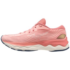 Mizuno Wave Skyrise 4 Laufschuhe Damen Koralle Grau Koralle | 320-KBJVOC