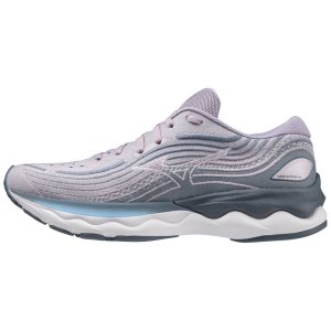 Mizuno Wave Skyrise 4 Laufschuhe Damen Weiß Blau | 849-VWIGTE