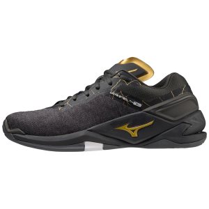 Mizuno Wave Stealth Neo Handballschuhe Damen Schwarz Gold | 471-IRXCDZ