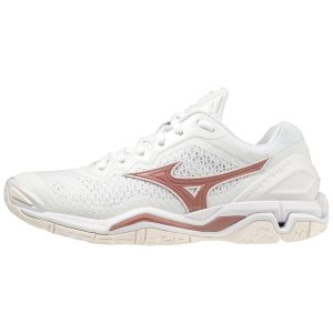 Mizuno Wave Stealth V Handballschuhe Damen Weiß | 830-ULPJBM