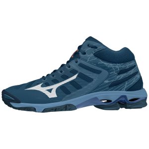 Mizuno Wave Voltage Mid Volleyballschuhe Herren Blau | 071-MRPUNZ